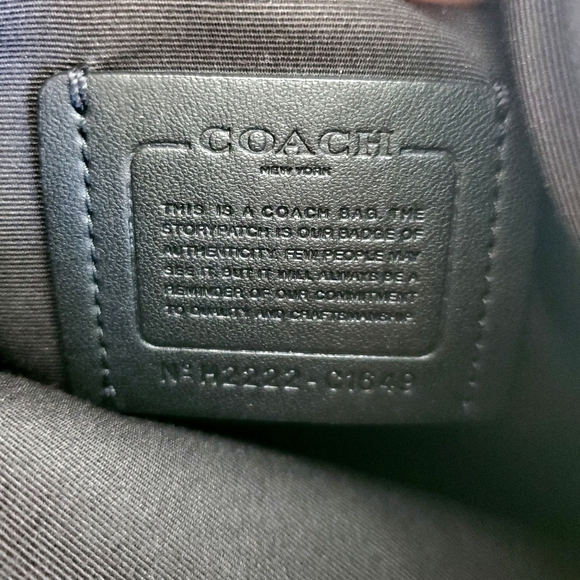 COACH Ellie File Bag In Signature Canvas  Crossbody Bag Gold/Brown Black - Picture 5 of 10